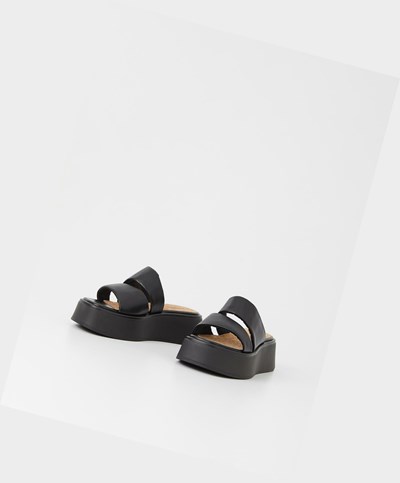 Sandalias de Plataforma Vagabond Courtney Mujer Negros | 724UNCDYW